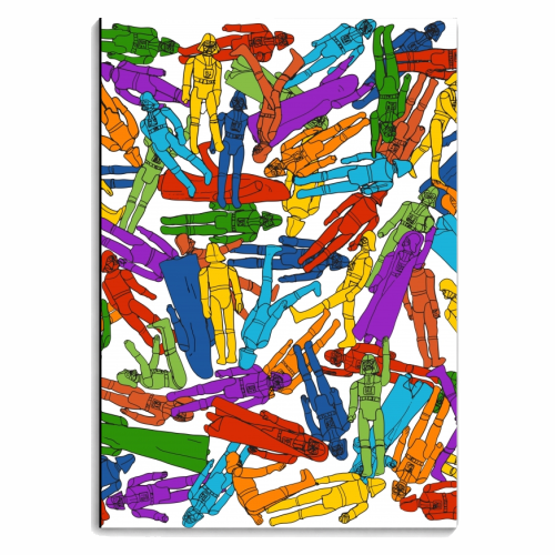 No Dearth of... (AKA Psychedelic Sci-Fi/Space Vintage Toy Action Figure) - personalised A4, A5, A6 notebook by Phigment