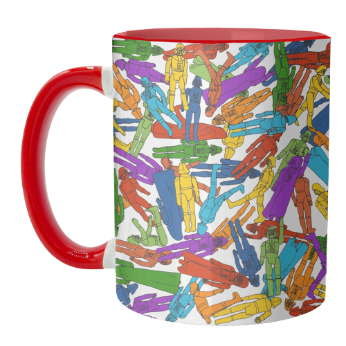 No Dearth of... (AKA Psychedelic Sci-Fi/Space Vintage Toy Action Figure) - unique mug by Phigment