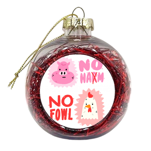 No Ham, No fowl - xmas bauble by Matt Joyce