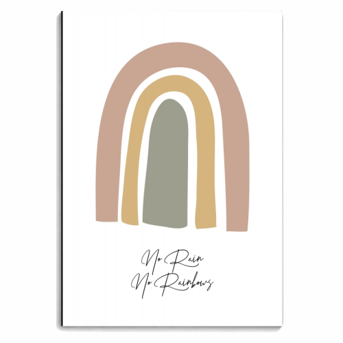 No Rain No Rainbows Boho - personalised A4, A5, A6 notebook by Toni Scott