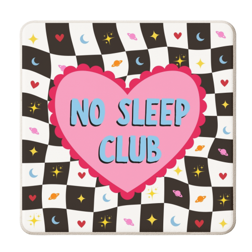 NO SLEEP CLUB - personalised beer coaster by Lilly Rose
