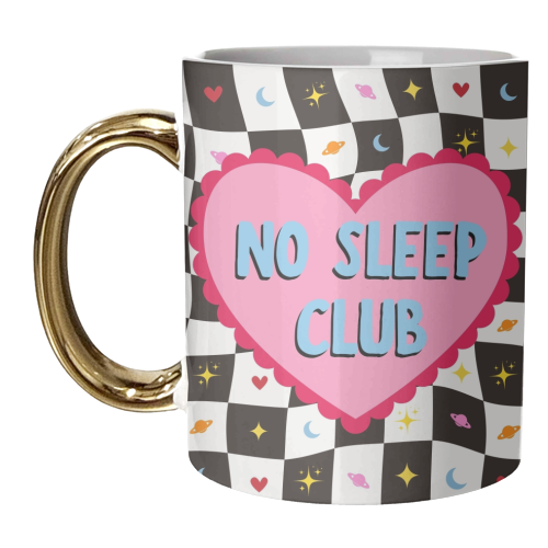 NO SLEEP CLUB - unique mug by Lilly Rose