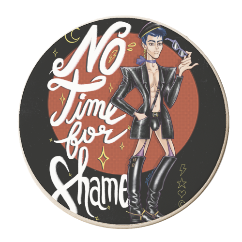 No time for shame - personalised beer coaster by ARTECCO