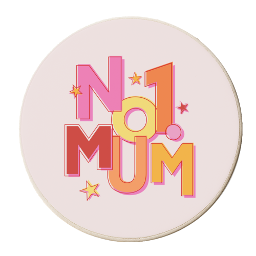 No1 MUM - personalised beer coaster by Ania Wieclaw