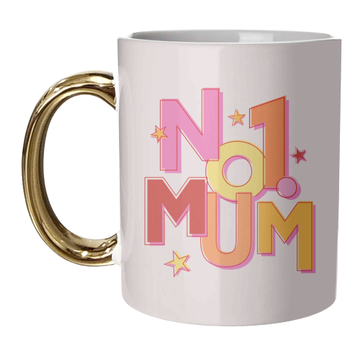 No1 MUM - unique mug by Ania Wieclaw