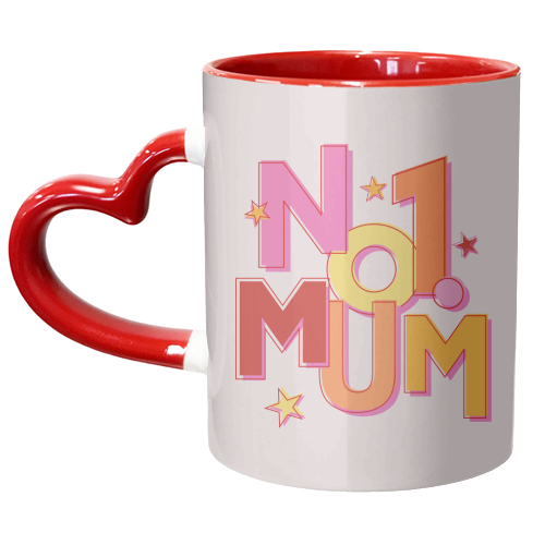 No1 MUM - unique mug by Ania Wieclaw