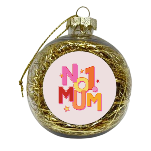 No1 MUM - xmas bauble by Ania Wieclaw