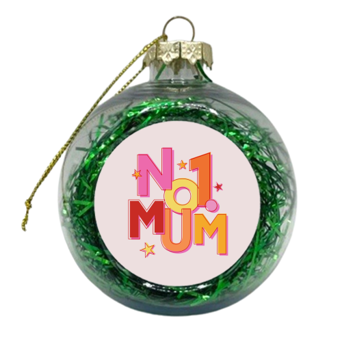 No1 MUM - xmas bauble by Ania Wieclaw