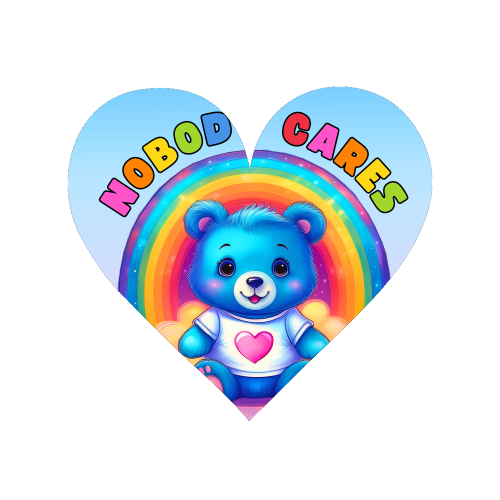 Nobody Cares Bear - Magnet by Ms Doodle