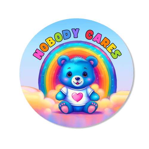 Nobody Cares Bear - Magnet by Ms Doodle