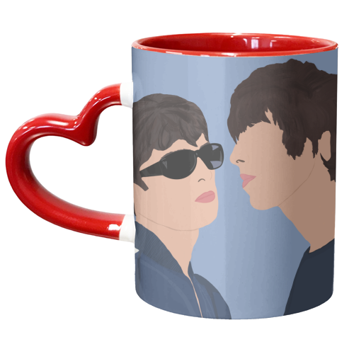 Noel and Liam Gallagher - unique mug by Rock and Rose Creative