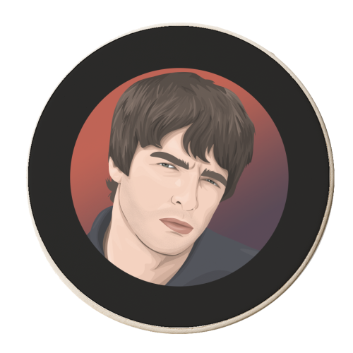 Noel Gallagher - personalised beer coaster by Pink and Pip