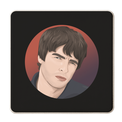 Noel Gallagher - personalised beer coaster by Pink and Pip