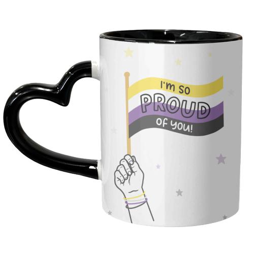 Non Binary coming out - unique mug by Loren Grosvenor
