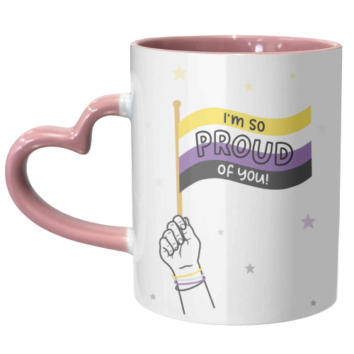 Non Binary coming out - unique mug by Loren Grosvenor