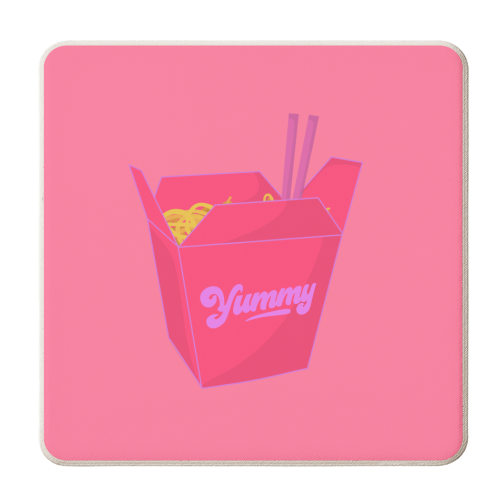 Noods - personalised beer coaster by Pink and Pip