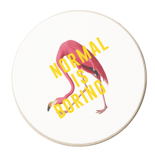 Normal Is Boring - personalised beer coaster by The 13 Prints