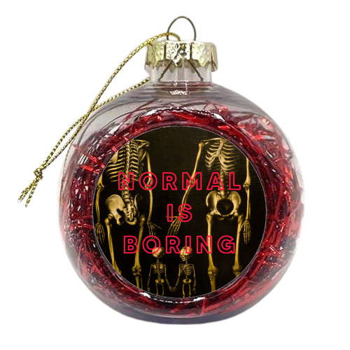 Normal Is Boring | Skeleton - xmas bauble by The 13 Prints