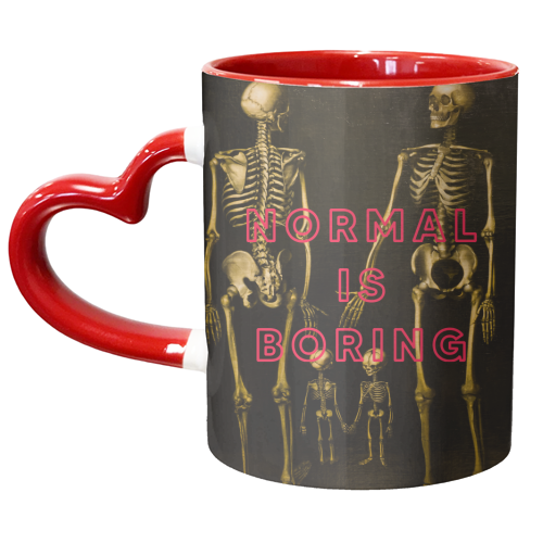 Normal Is Boring | Skeleton - unique mug by The 13 Prints