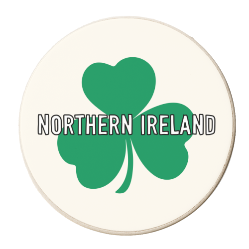 Northern Ireland Clover - personalised beer coaster by Adam Regester