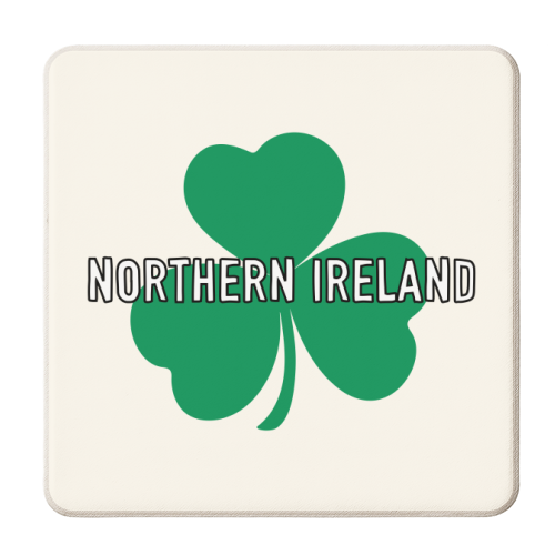 Northern Ireland Clover - personalised beer coaster by Adam Regester