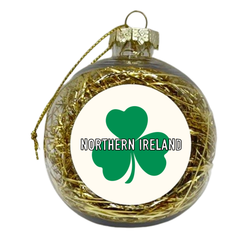 Northern Ireland Clover - xmas bauble by Adam Regester