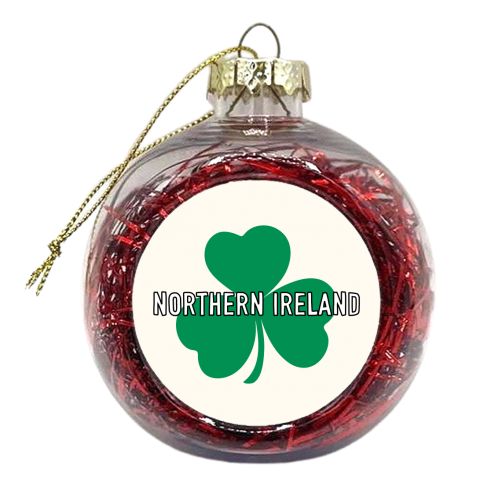 Northern Ireland Clover - xmas bauble by Adam Regester