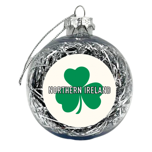 Northern Ireland Clover - xmas bauble by Adam Regester