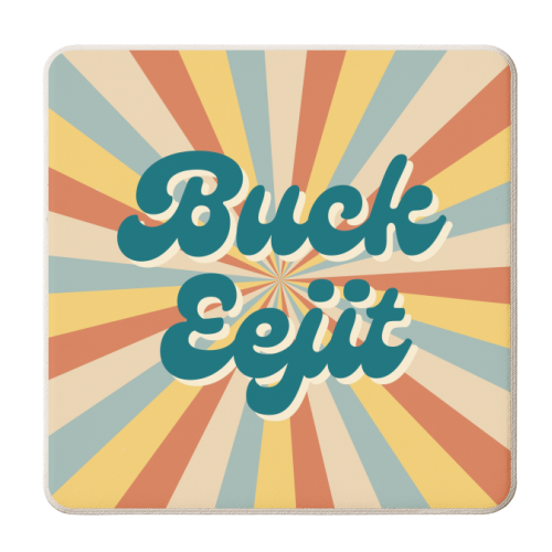 Northern Irish saying 'Buck Eejit' - personalised beer coaster by Lilly Rose