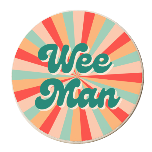 Northern Irish saying 'WeeMan' - personalised beer coaster by Lilly Rose
