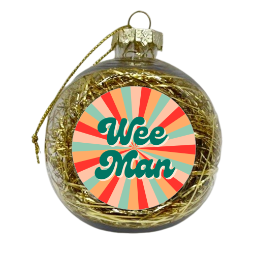 Northern Irish saying 'WeeMan' - xmas bauble by Lilly Rose