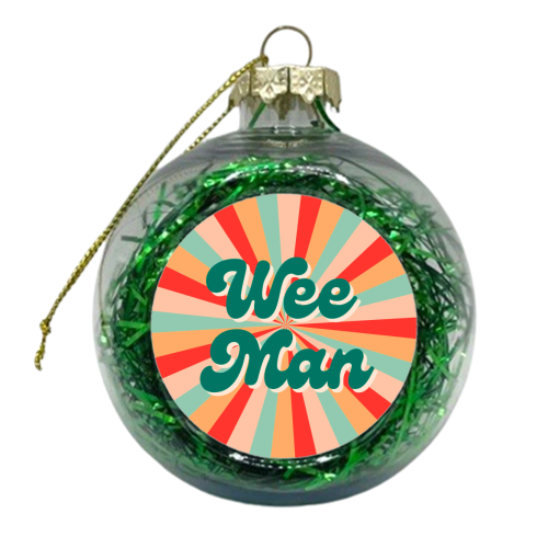 Northern Irish saying 'WeeMan' - xmas bauble by Lilly Rose