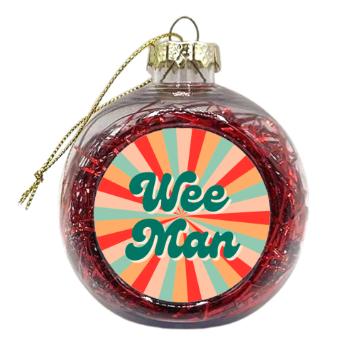 Northern Irish saying 'WeeMan' - xmas bauble by Lilly Rose