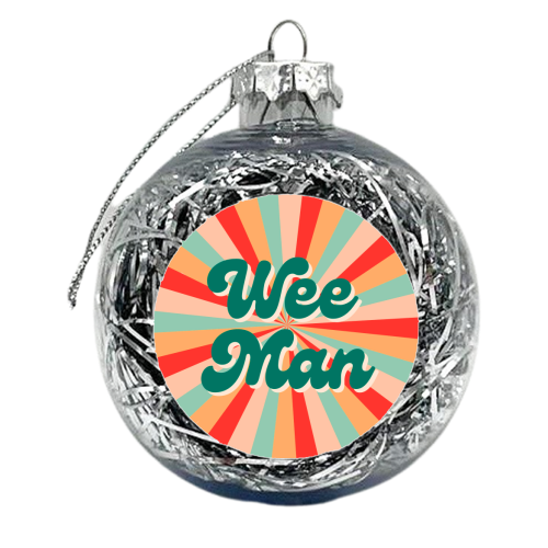 Northern Irish saying 'WeeMan' - xmas bauble by Lilly Rose