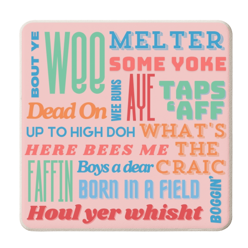 Northern Irish Sayings - personalised beer coaster by AP