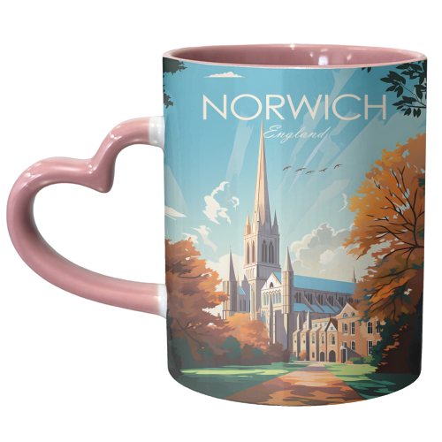 Norwich Travel - unique mug by Kun Pact