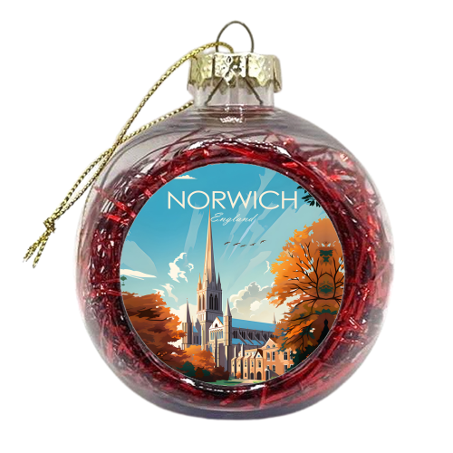 Norwich Travel - xmas bauble by Kun Pact