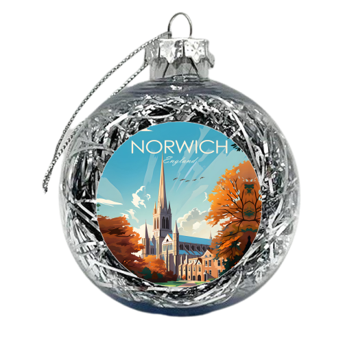 Norwich Travel - xmas bauble by Kun Pact
