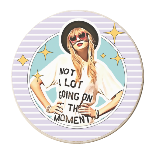 Not a Lot Going on at the Moment - personalised beer coaster by Vallely Studios