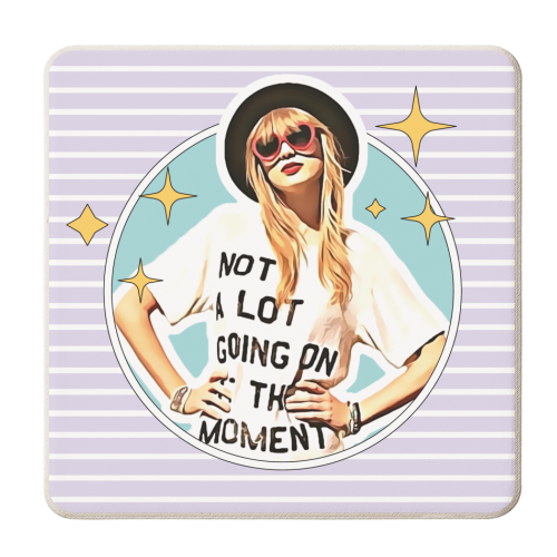 Not a Lot Going on at the Moment - personalised beer coaster by Vallely Studios