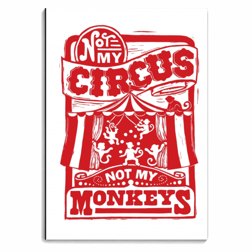 Not My Circus Not My Monkeys - personalised A4, A5, A6 notebook by Vicky Day