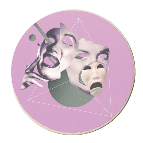 Not Real - personalised beer coaster by ijoiskandar