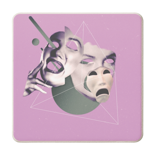 Not Real - personalised beer coaster by ijoiskandar