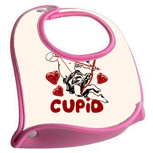 Not Today Cupid Sassy Valentine Humor - feeding bib by EZbie