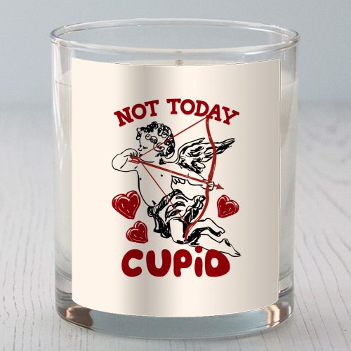 Not Today Cupid Sassy Valentine Humor - scented candle by EZbie
