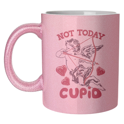 Not Today Cupid Sassy Valentine Humor - unique mug by EZbie