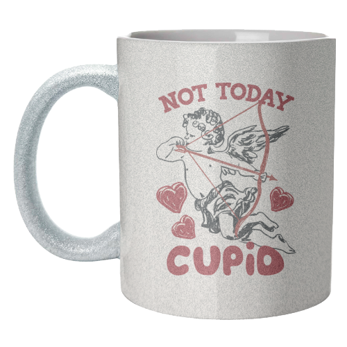 Not Today Cupid Sassy Valentine Humor - unique mug by EZbie