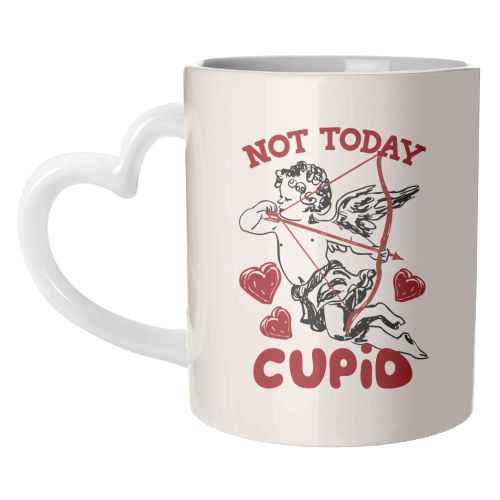 Not Today Cupid Sassy Valentine Humor - unique mug by EZbie