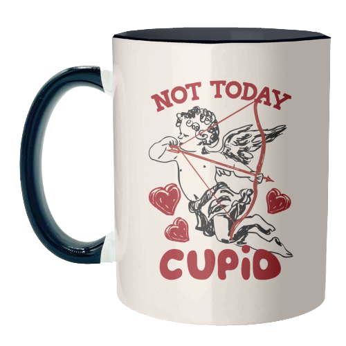 Not Today Cupid Sassy Valentine Humor - unique mug by EZbie
