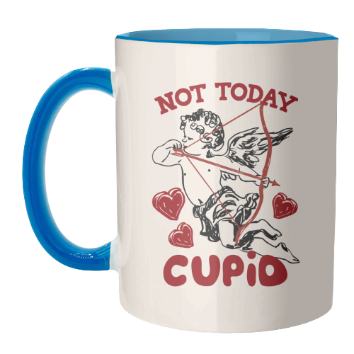Not Today Cupid Sassy Valentine Humor - unique mug by EZbie